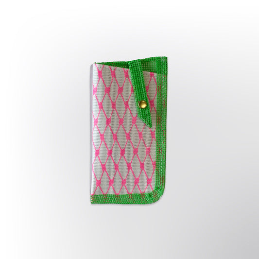 Sunglasses Case in Hot Pink & Lime