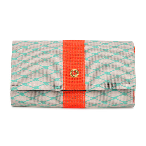 Crossbody in Teal & Coral