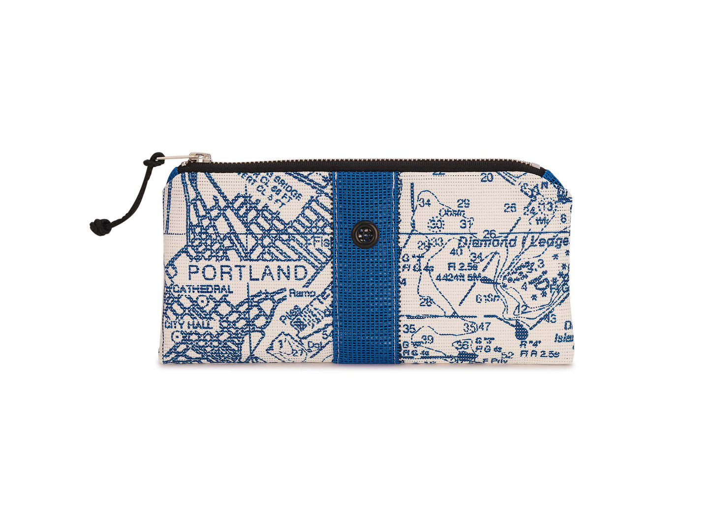 Casco Bay Chart in Sailor Blue Mini-Clutch