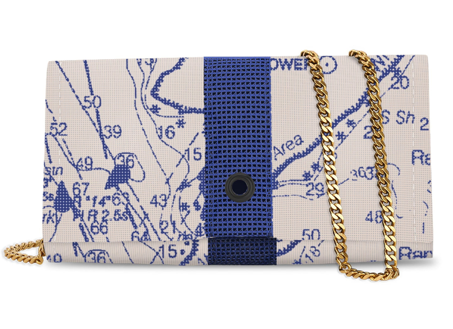 Crossbody in Sailor Blue Portland Chart